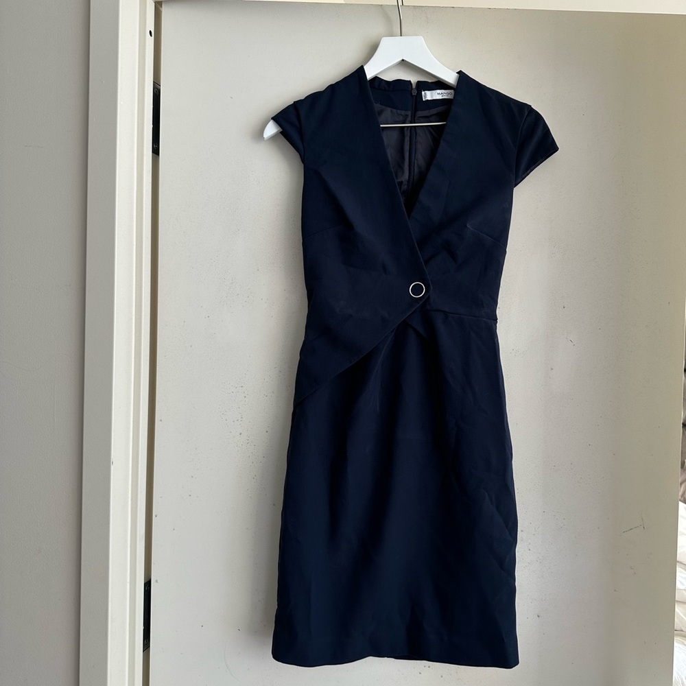 Mango Basics Navy Sheath Dress